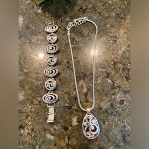Silver Brighton jewelry set